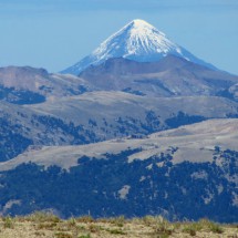 Volcan Lanin seen from the summit of Volcan Batea Mahuida